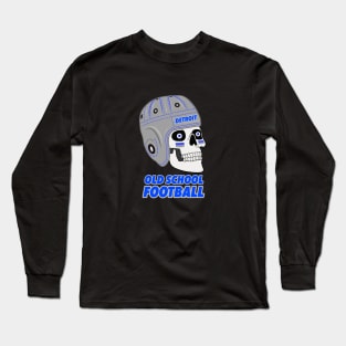 DETROIT OLD SCHOOL FOOTBALL Long Sleeve T-Shirt